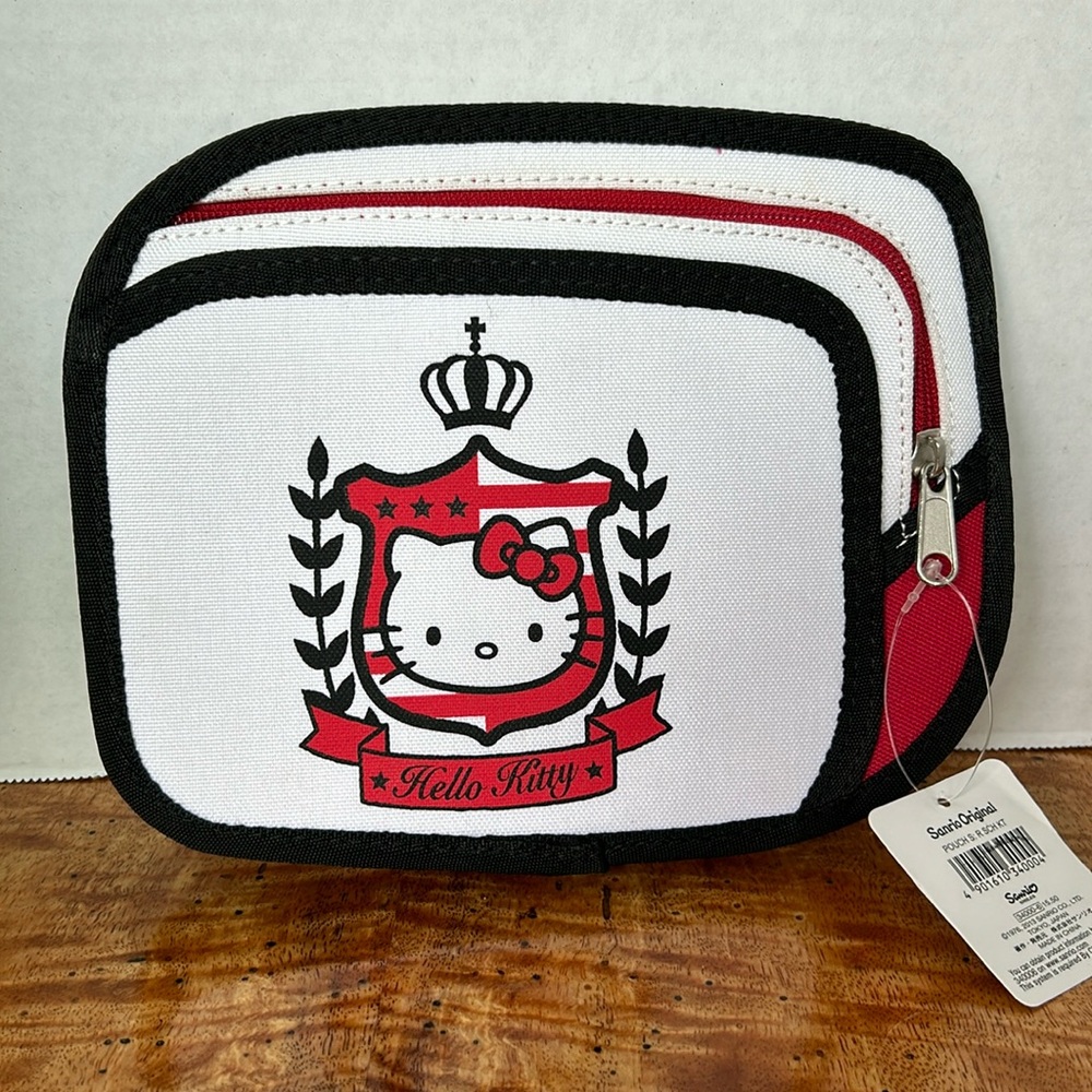 NWT 2013 HELLO KITTY Slim School Pouch Clutch Cosmetic Bag Sanrio Original